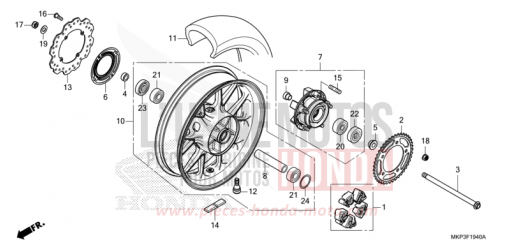 HINTERRAD CBR500RAM de 2021