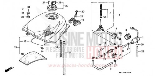 KRAFTSTOFFTANK CBR600FW de 1998