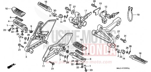 STUFE CBR600FW de 1998