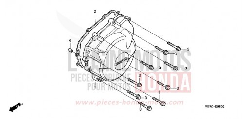 GENERATORABDECKUNG CBR600FR2 de 2002