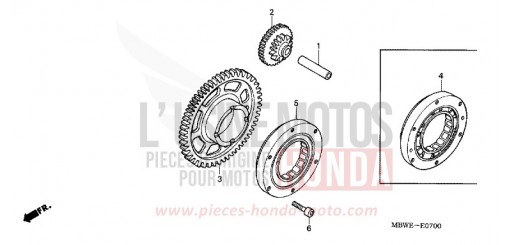 ANLASSERKUPPLUNG CBR600FR2 de 2002