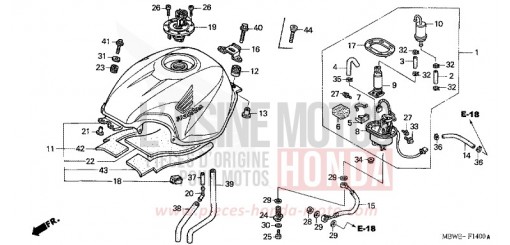 KRAFTSTOFFTANK CBR600FR2 de 2002