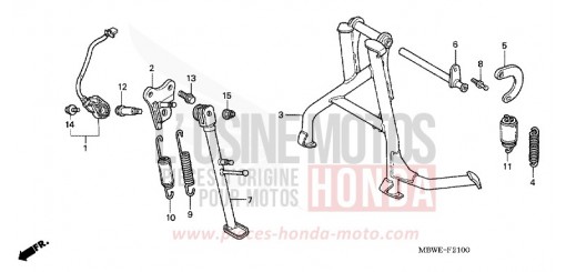STAENDER CBR600FR2 de 2002