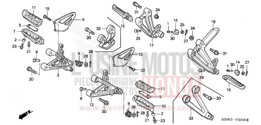 STUFE CBR600FS1 de 2001
