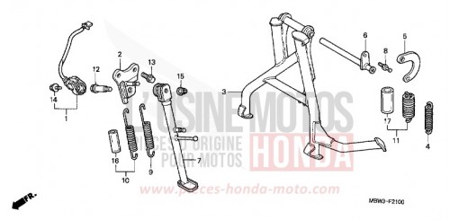 STAENDER CBR600FS1 de 2001