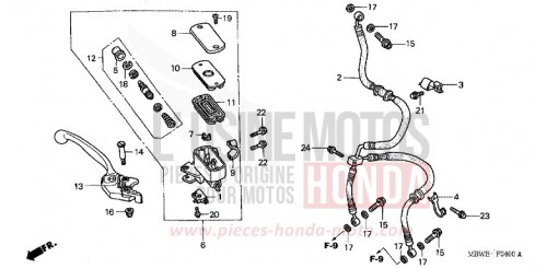VORDERRADBREMSE CBR600FS2 de 2002