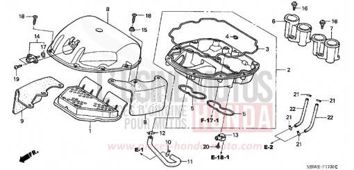 LUFTFILTER CBR600FS2 de 2002
