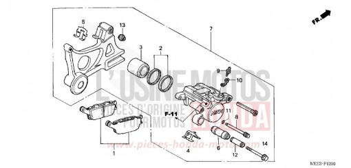 HINTERRAD-BREMSSATTEL CBR600RR5 de 2005