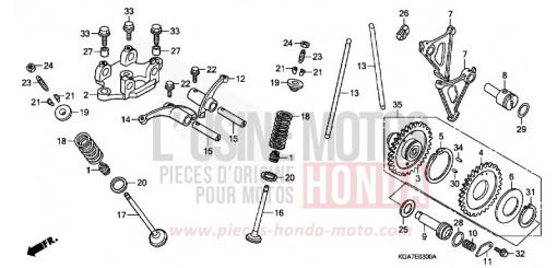 NOCKENWELLE/VENTIL CG125ES4 de 2004