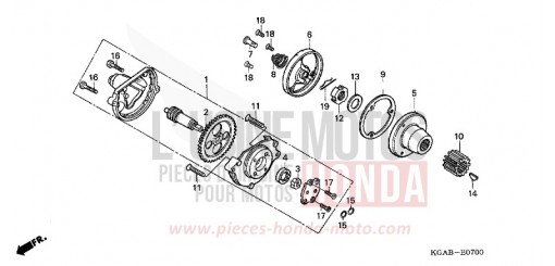 OELPUMPE CG125ES4 de 2004