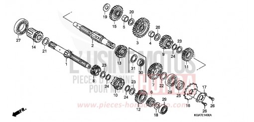 GETRIEBE CG125ES4 de 2004