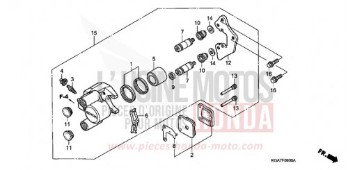 VORDERRAD-BREMSSATTEL CG125ES4 de 2004