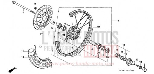 VORDERRAD CG125ES4 de 2004