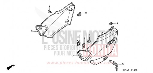 SEITENABDECKUNG CG125ES4 de 2004