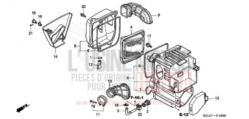 LUFTFILTER CG125ES4 de 2004