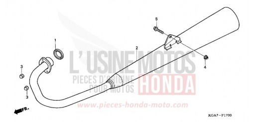 ABGAS-SCHALLDAEMPFER CG125ES4 de 2004