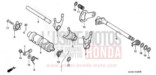SCHALTTROMMEL CG125W de 1998