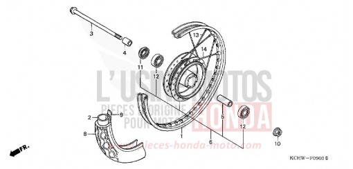 VORDERRAD CG125W de 1998