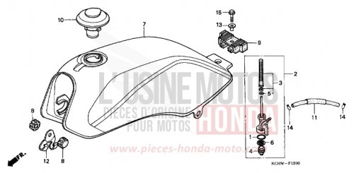 KRAFTSTOFFTANK CG125W de 1998