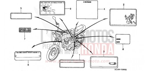 WARNETIKETT CG125W de 1998