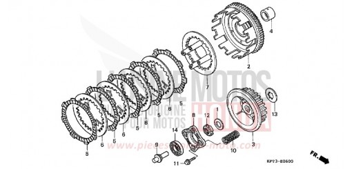 KUPPLUNG CLR125W de 1998