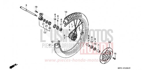 VORDERRAD CLR125W de 1998