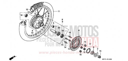 HINTERRAD CLR125W de 1998