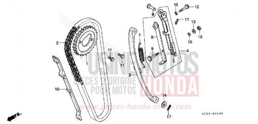 NOCKENWELLENKETTE/SPANNVORRICHTUNG CM125CC de 1982