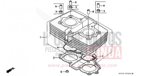 ZYLINDER CM125CC de 1982