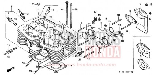 ZYLINDERKOPF CM125CC de 1982