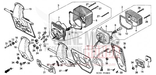 HECKLEUCHTE CM125CC de 1982
