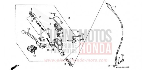 VORDERRADBREMSE CR250RL de 1990