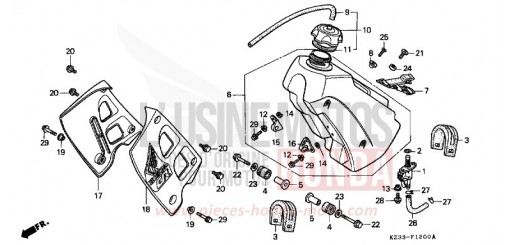 KRAFTSTOFFTANK CR250RM de 1991