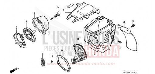 LUFTFILTER CR250RM de 1991