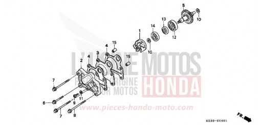 WASSERPUMPE CR250RR de 1994