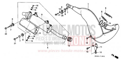 EXPANSIONSKAMMER CR250RR de 1994