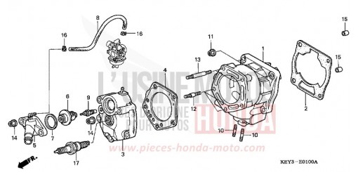ZYLINDERKOPF/ZYLINDER FES125Y de 2000