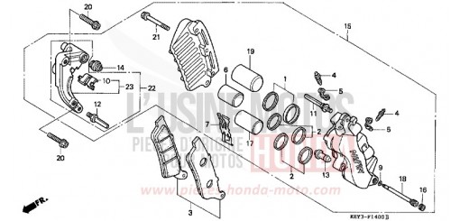 VORDERRAD-BREMSSATTEL FES125Y de 2000
