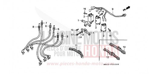 ZUENDSPULE GL1500J de 1988