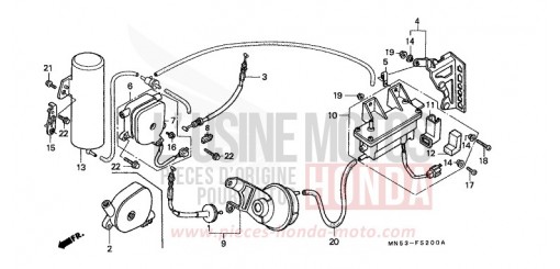 TEMPOMAT-VENTIL/STELLGLIED GL1500J de 1988