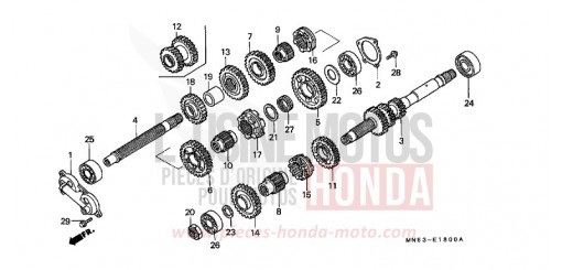 GETRIEBE GL1500L de 1990