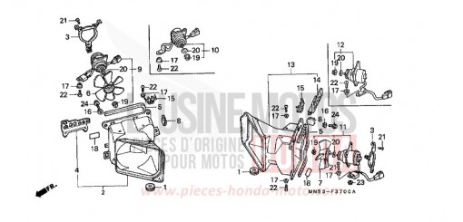 KUEHLGEBLAESE/RADKRANZ GL1500L de 1990