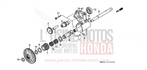 RUECKFAHRGETRIEBE GL1500L de 1990