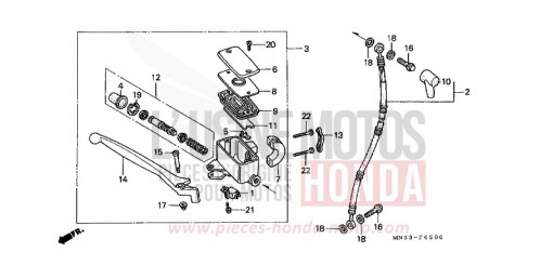 VORDERRADBREMSE GL1500SEM de 1991