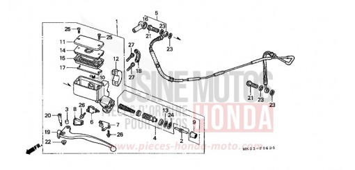 HAUPTKUPPLUNGSZYLINDER GL1500SEM de 1991