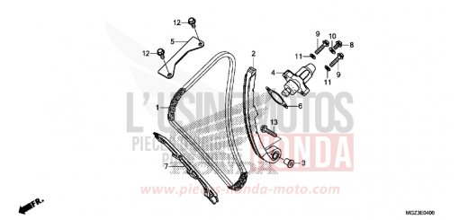 NOCKENWELLENKETTE/SPANNVORRICHTUNG CBR500RAD de 2013