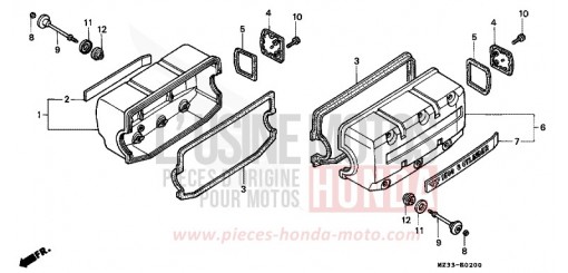 ZYLINDERKOPFDECKEL GL1500SEP de 1993
