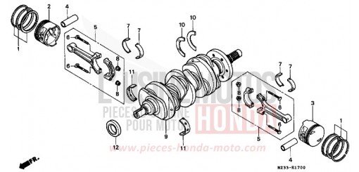 KURBELWELLE/KOLBEN GL1500SEP de 1993