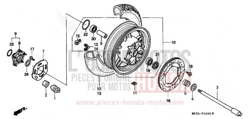 HINTERRAD GL1500SER de 1994