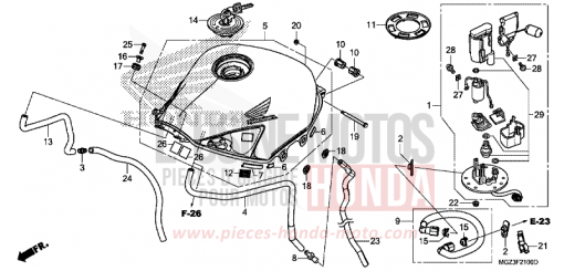 KRAFTSTOFFTANK/KRAFTSTOFFPUMPE CBR500RAD de 2013